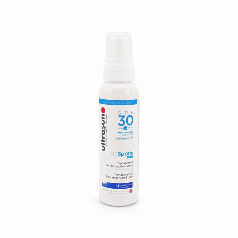 Ultrasun SPF30 Sports Transparent Sun Protection Spray 150ml - Imperfect Box