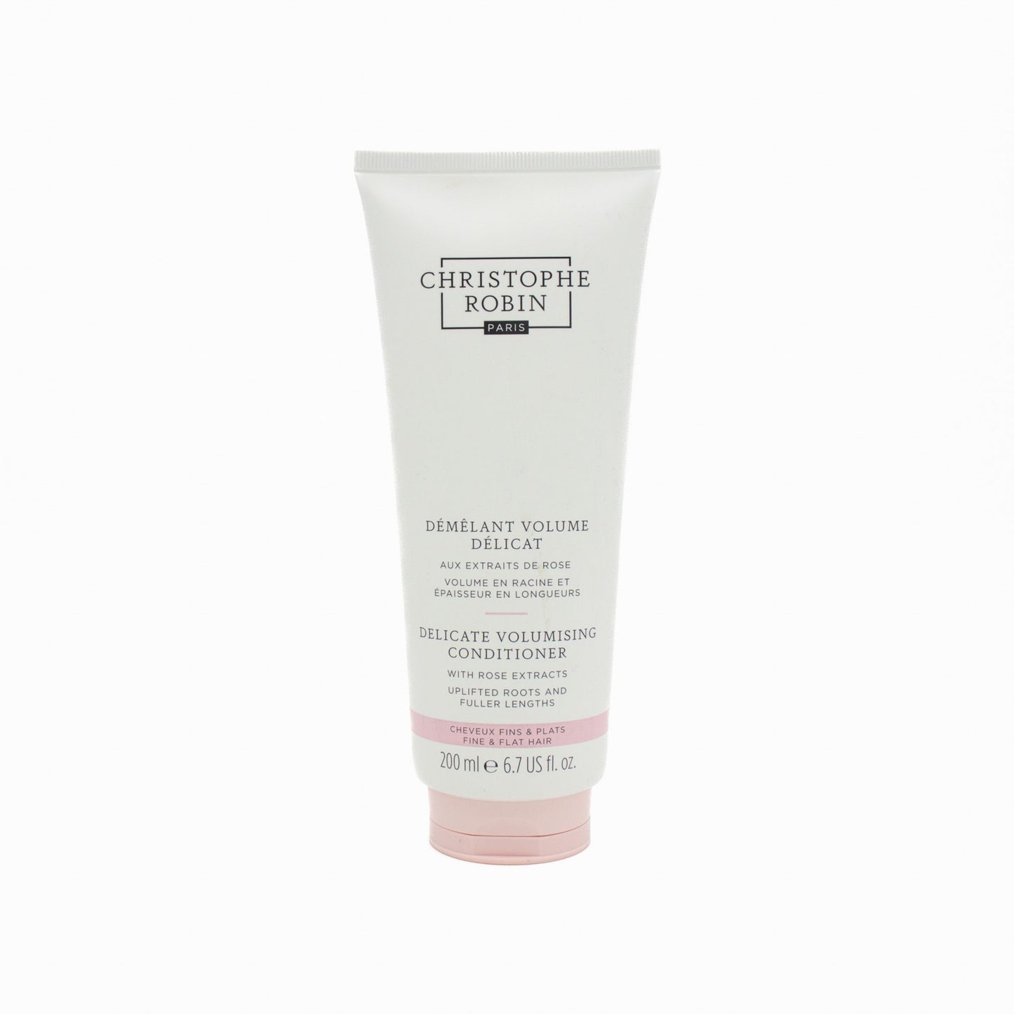 Christophe Robin Delicate Volumising Rose Conditioner 200ml - Imperfect Container