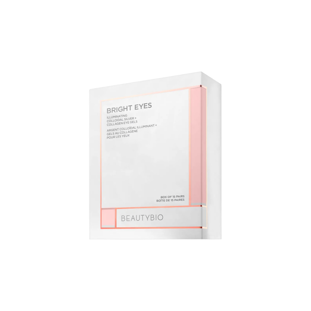 BeautyBio Bright Eyes Illuminating Colloidal Silver + Collagen Eye Gels 15 Pairs - Imperfect Box