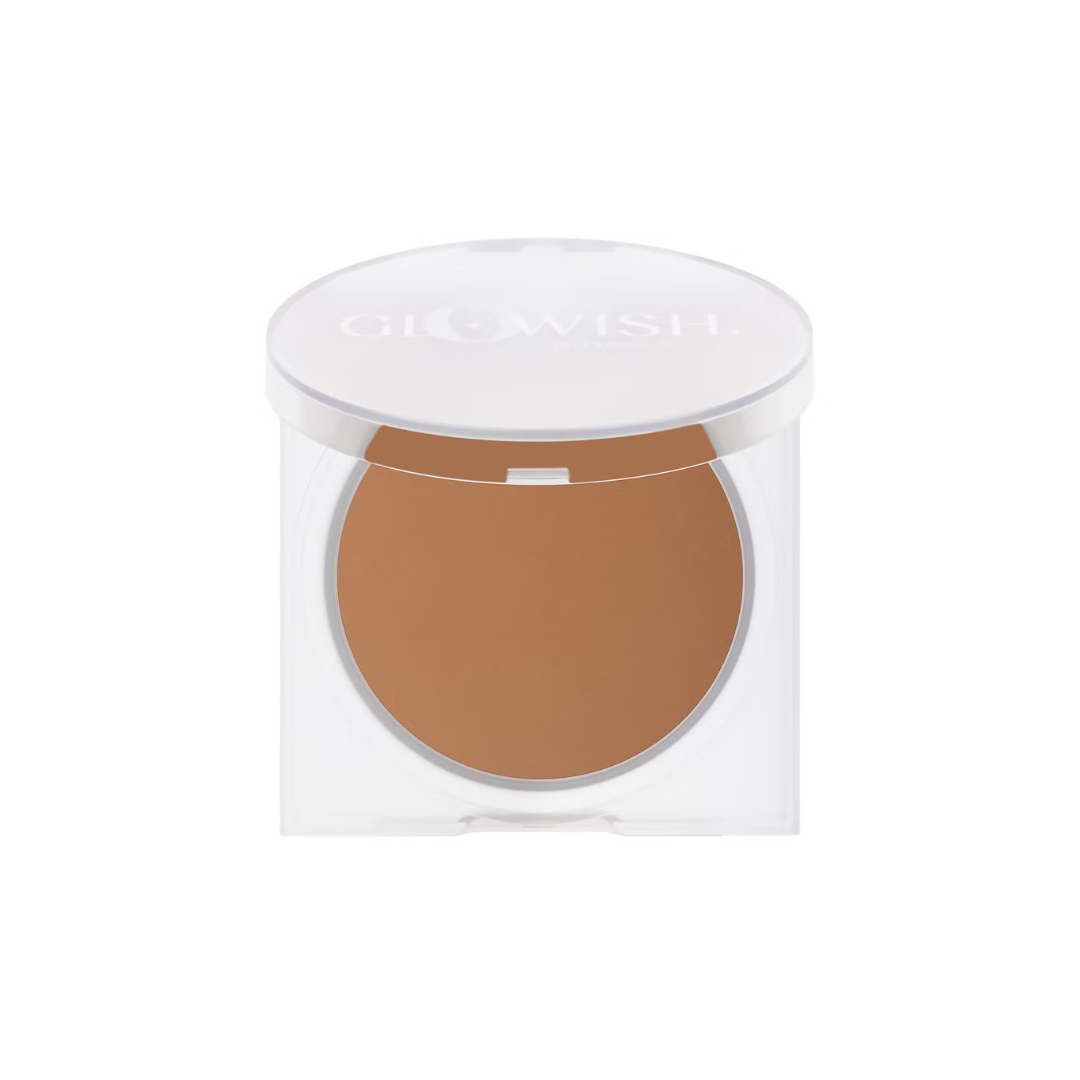 Huda Beauty Glo Wish Luminous Pressed Powder 08 TAN 10g - Imperfect Box