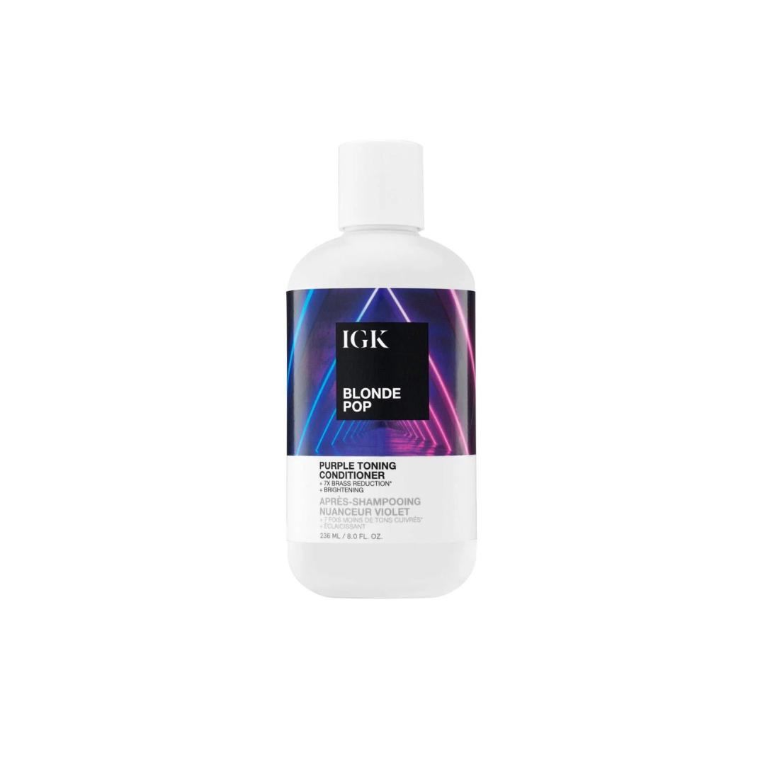 IGK Blonde Pop Purple Toning Conditioner 236ml - Imperfect Container