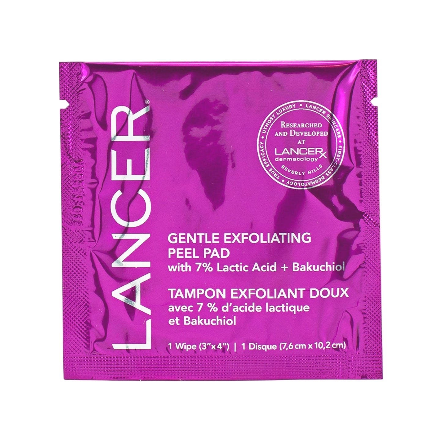 Lancer Gentle Exfoliating Peel Pads x45 Wipes - Imperfect Box