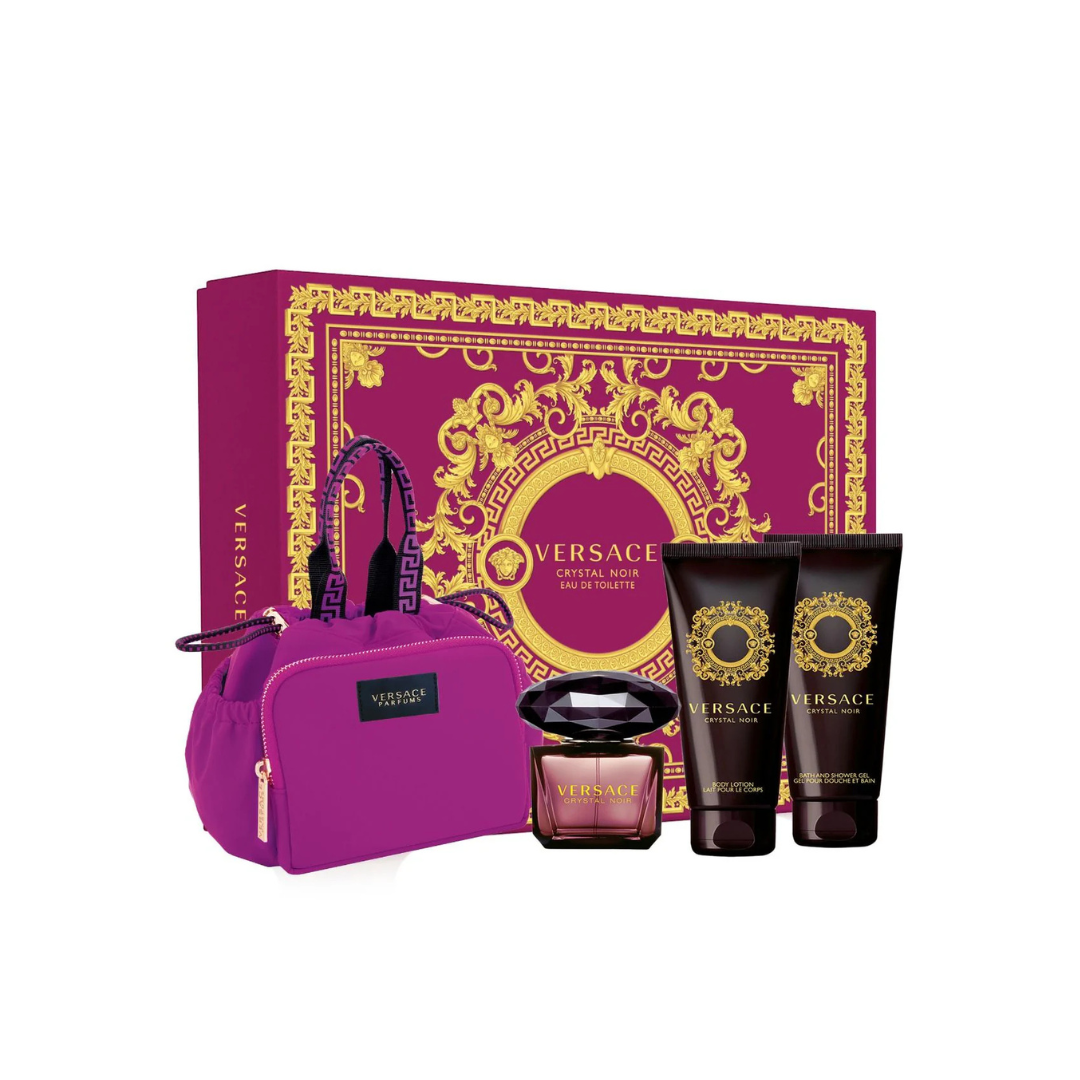 Versace Crystal Noir Eau De Toilette Gift Set 90ml - Imperfect Box