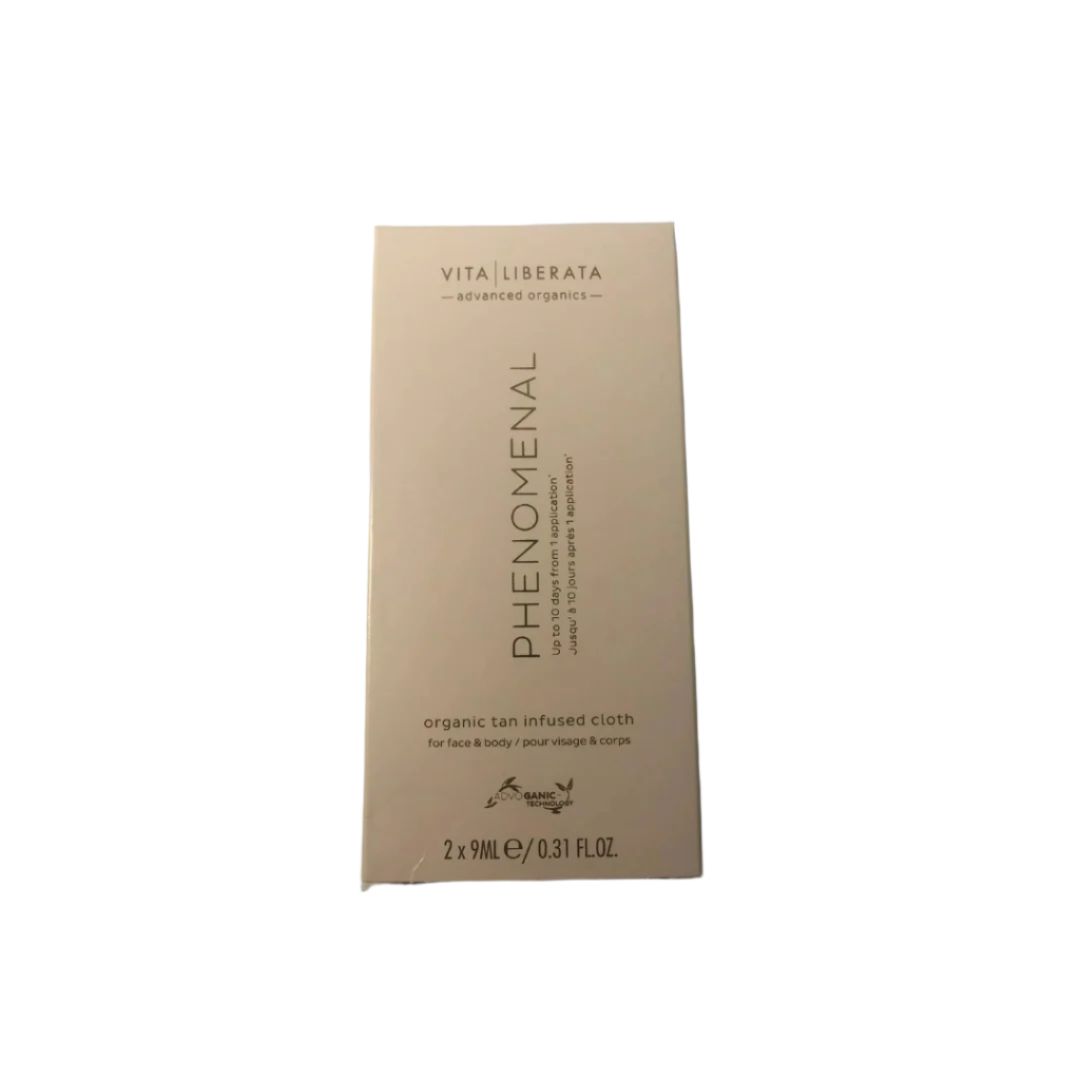 Vita Liberata Phenomenal Organic Tan Infused Cloth 2 x 9ml - Imperfect Box