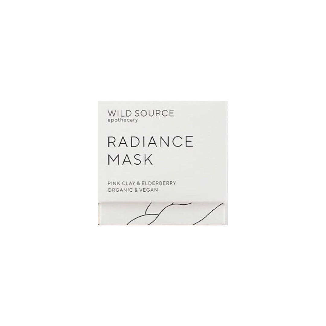 Wild Source Radiance Mask Pink Clay & Elderberry 60ml - Imperfect Box