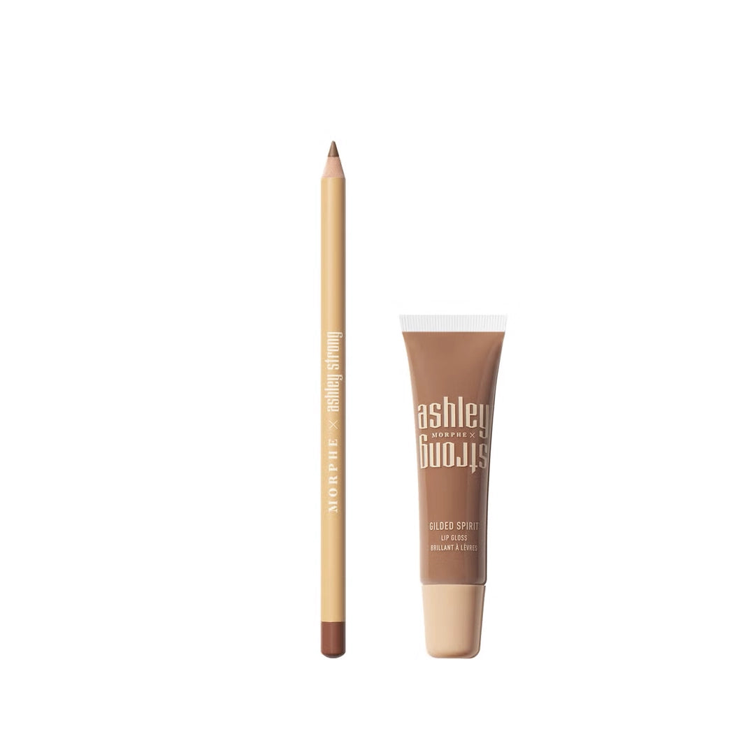 Morphe X Ashley Strong Gilded Spirit Lip Duo - Imperfect Box