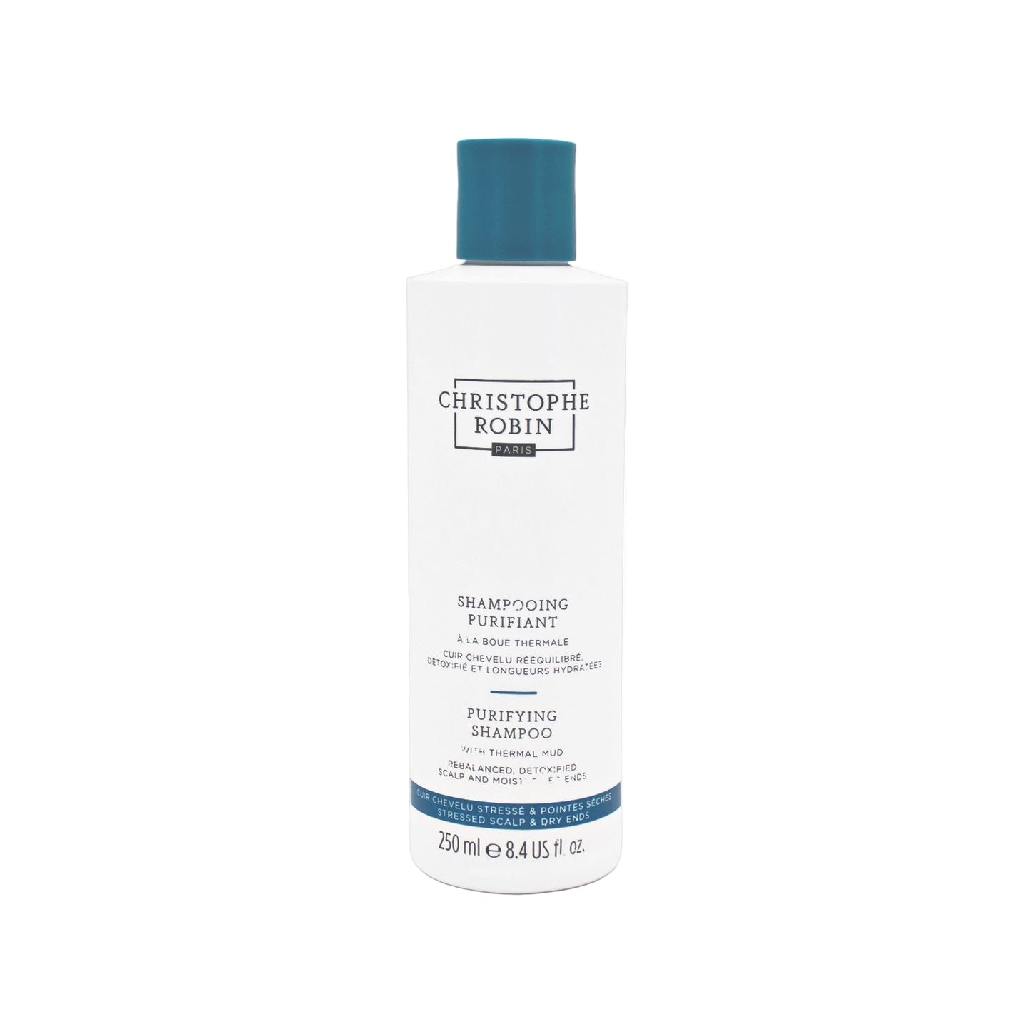 Christophe Robin Purifying Shampoo with Thermal Mud 250ml - Small Amount Missing