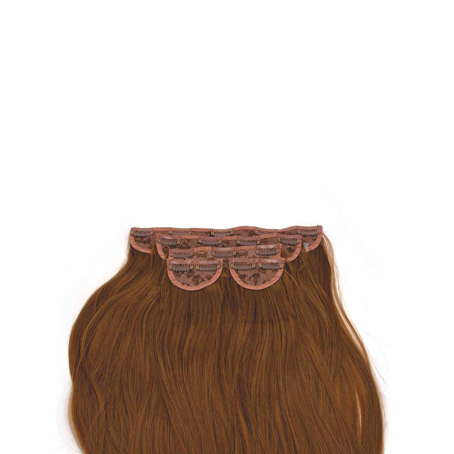 LullaBellz 5 Pc Straight Clip In Extensions 26/30 Mix Auburn - Imperfect Container