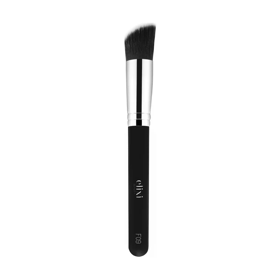 Elixi Beauty Flat Angle Foundation Brush Black F09 - New