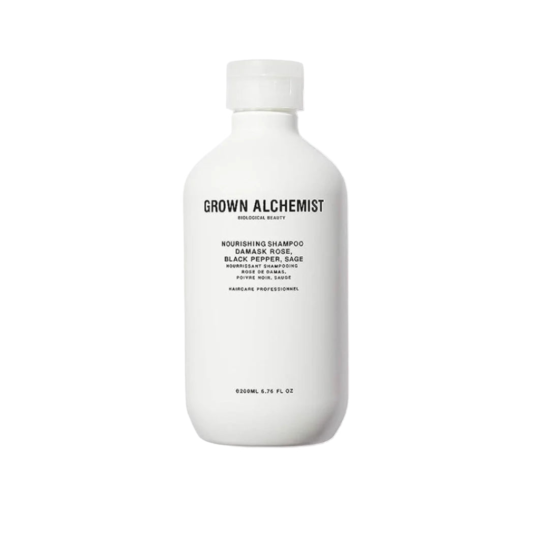 Grown Alchemist Nourishing Shampoo Damask Rose 200ml - Imperfect Container