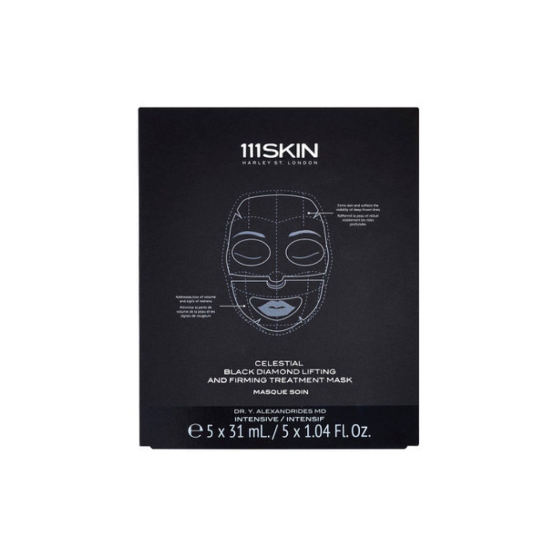 111SKIN Celestial Black Diamond Lifting and Firming Treatment Mask 5x - Imperfect Box