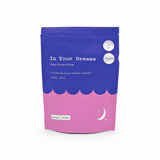 Frank Body In Your Dreams Sleep Scrub & Soak 240g - Imperfect Container