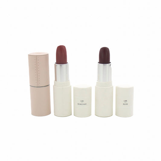 La Bouche Rouge Lipstick Refill & Holder Set Burgundy & Plum - Imperfect Box