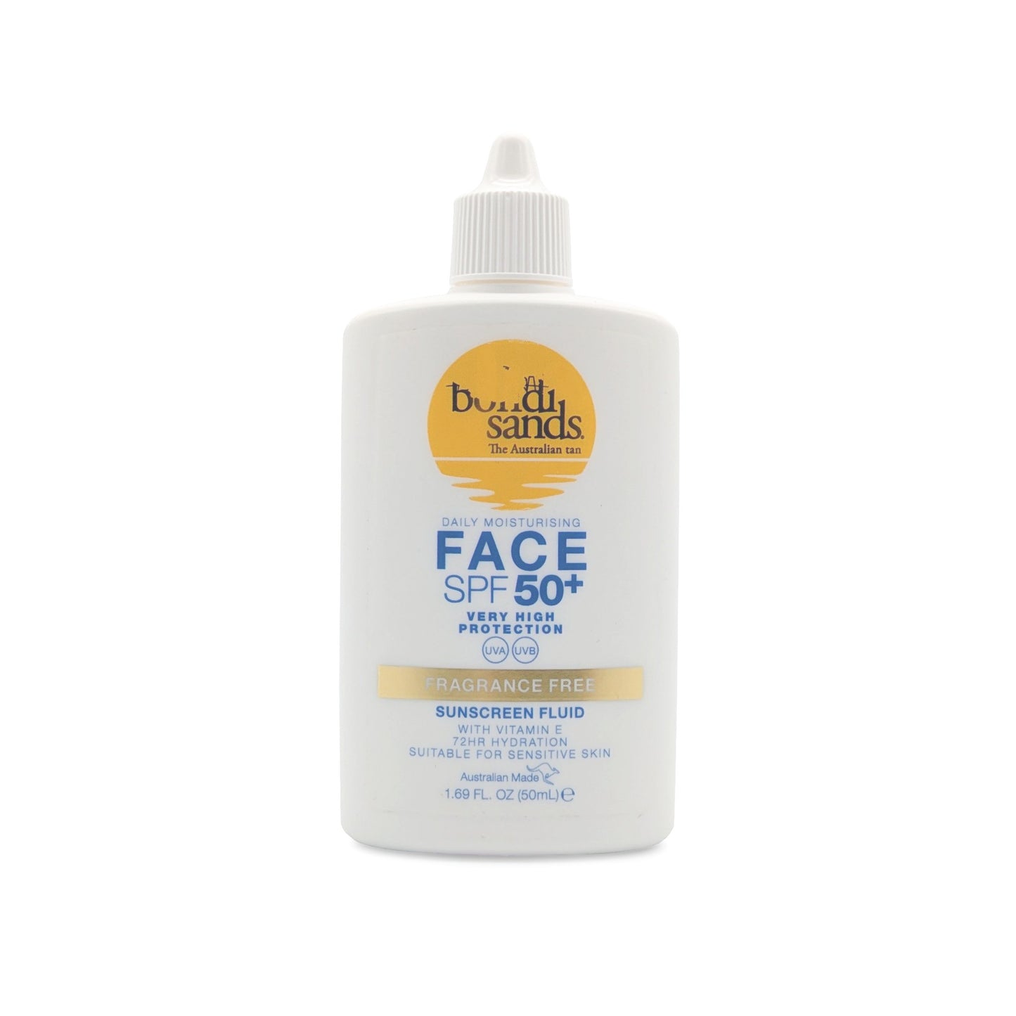 Bondi Sands SPF 50+ Fragrance Free Sunscreen Fluid 50ml - Imperfect Container