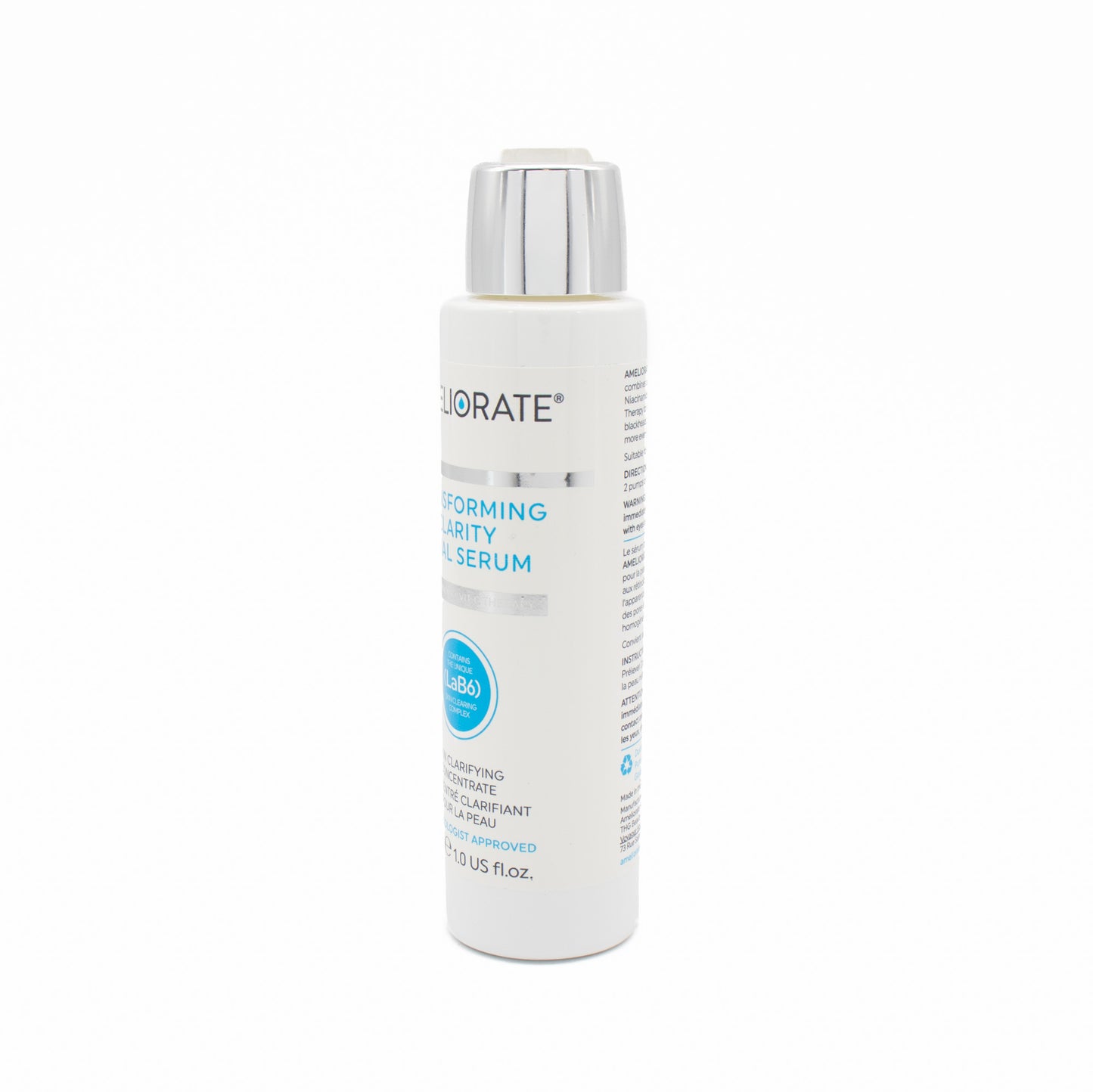 AMELIORATE Transforming Clarity Facial Serum 30ml - Missing Box & Pump Top