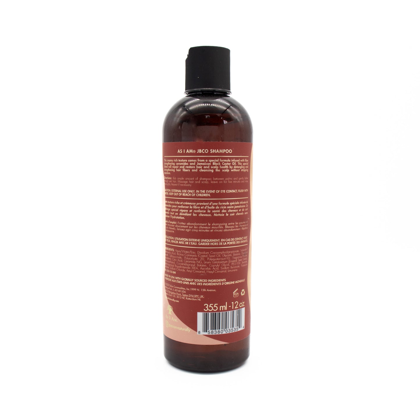 As I Am Restore & Repair Castor Oil Shampoo 355ml - Imperfect Container