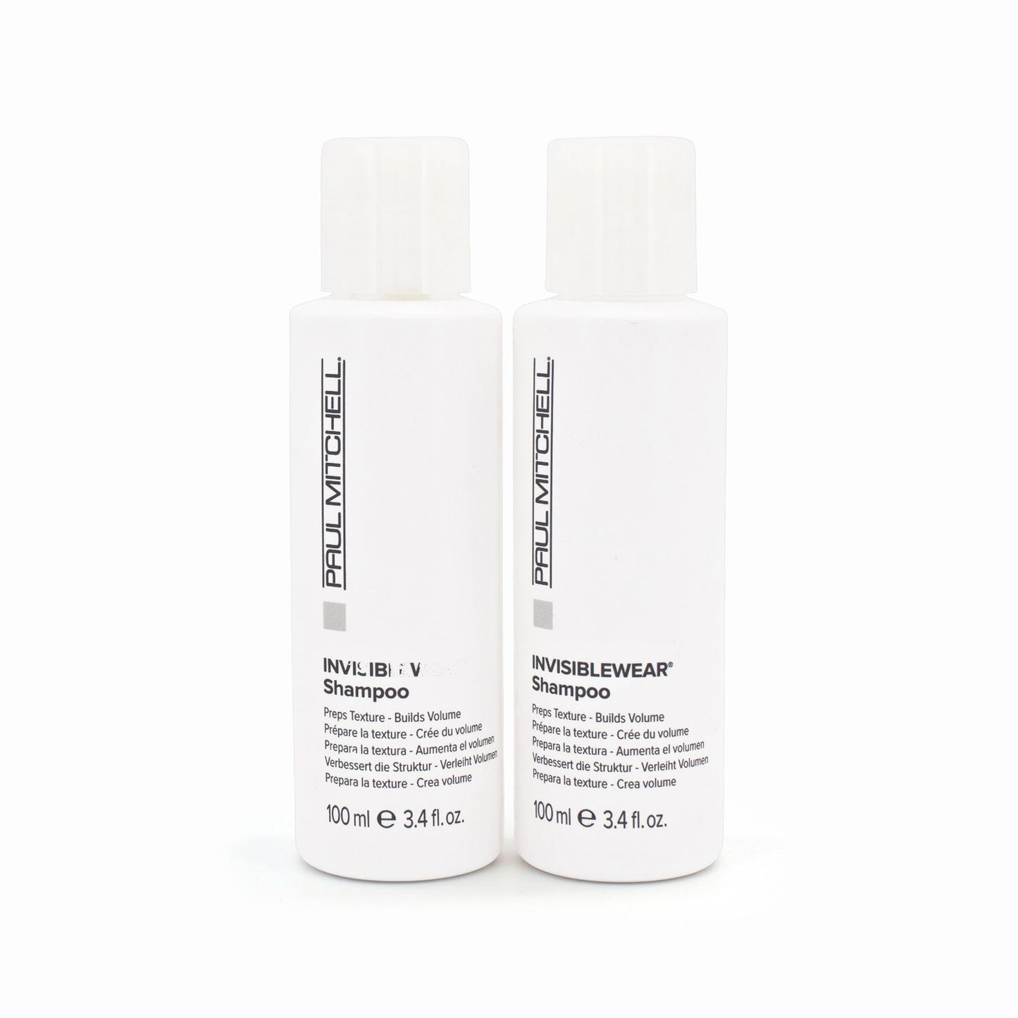 2 x Paul Mitchell Invisiblewear Shampoo 100ml - Imperfect Container