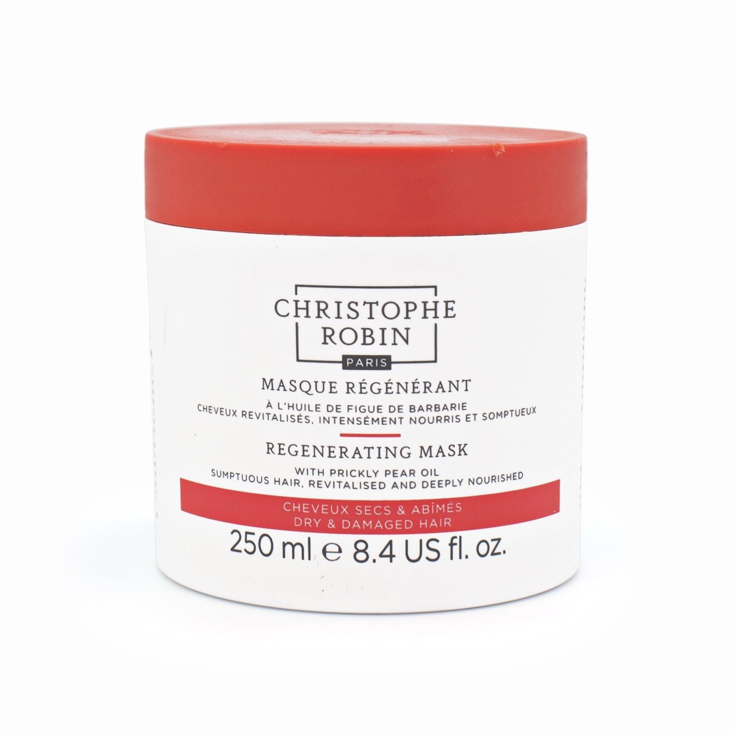 Christophe Robin Prickly Pear Oil Regenerating Mask  250ml - Imperfect Container - This is Beauty UK