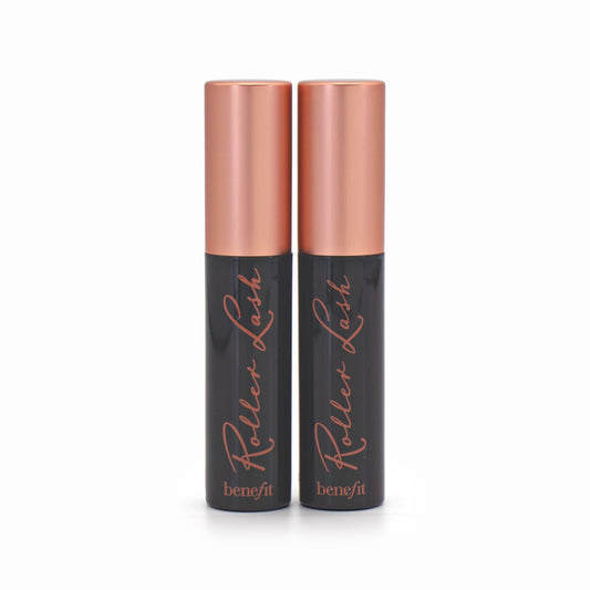 2 x benefit Roller Lash Lifting & Curling Mascara Mini 3g Black - Imperfect Box