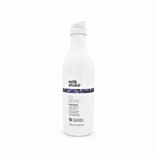 Milkshake Icy Blonde Shampoo For Blonde Hair 1000ml - Imperfect Container