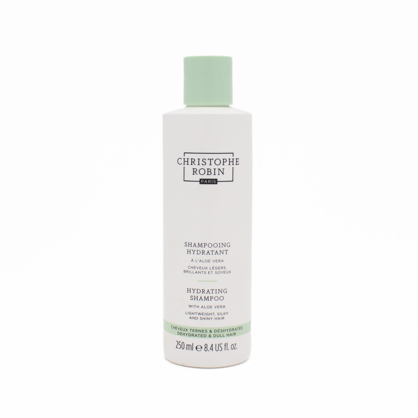 Christophe Robin Hydrating Shampoo With Aloe Vera 250ml - Imperfect Container