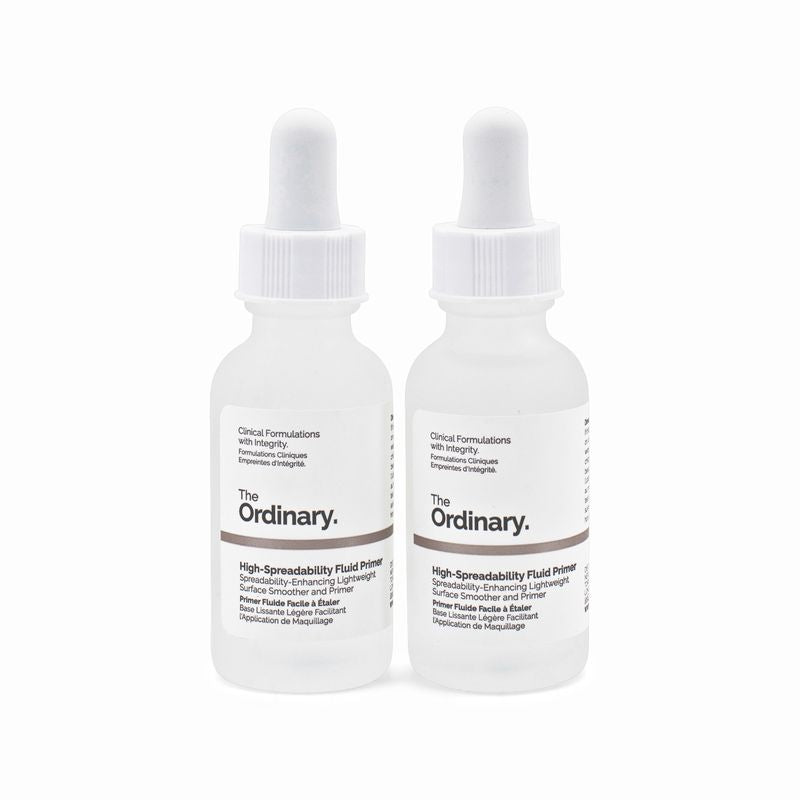 2 x The Ordinary High-Spreadability Fluid Primer 30ml - Imperfect Box ...