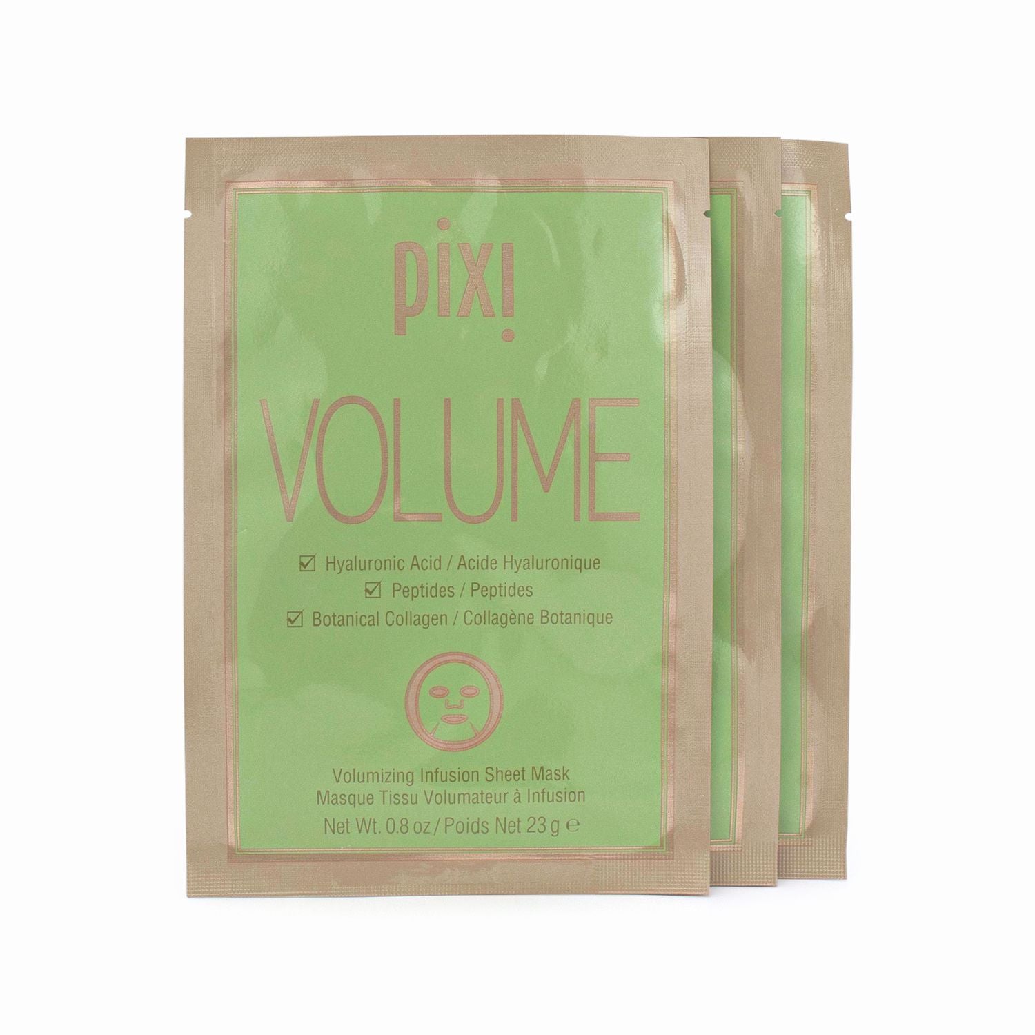 PIXI Volume Infusion Sheet Mask 3 x 23g - Imperfect Box - This is Beauty UK