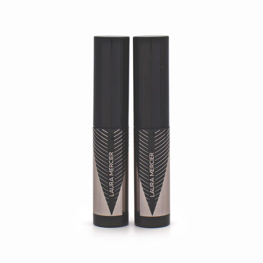 2 x Laura Mercier Panoramic Mascara 3ml Glossy Black - Imperfect Container