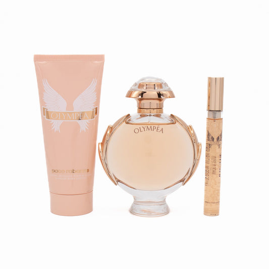 Paco Rabanne Olympea Eau de Parfum 80ml 3 Piece Gift Set - Imperfect Box