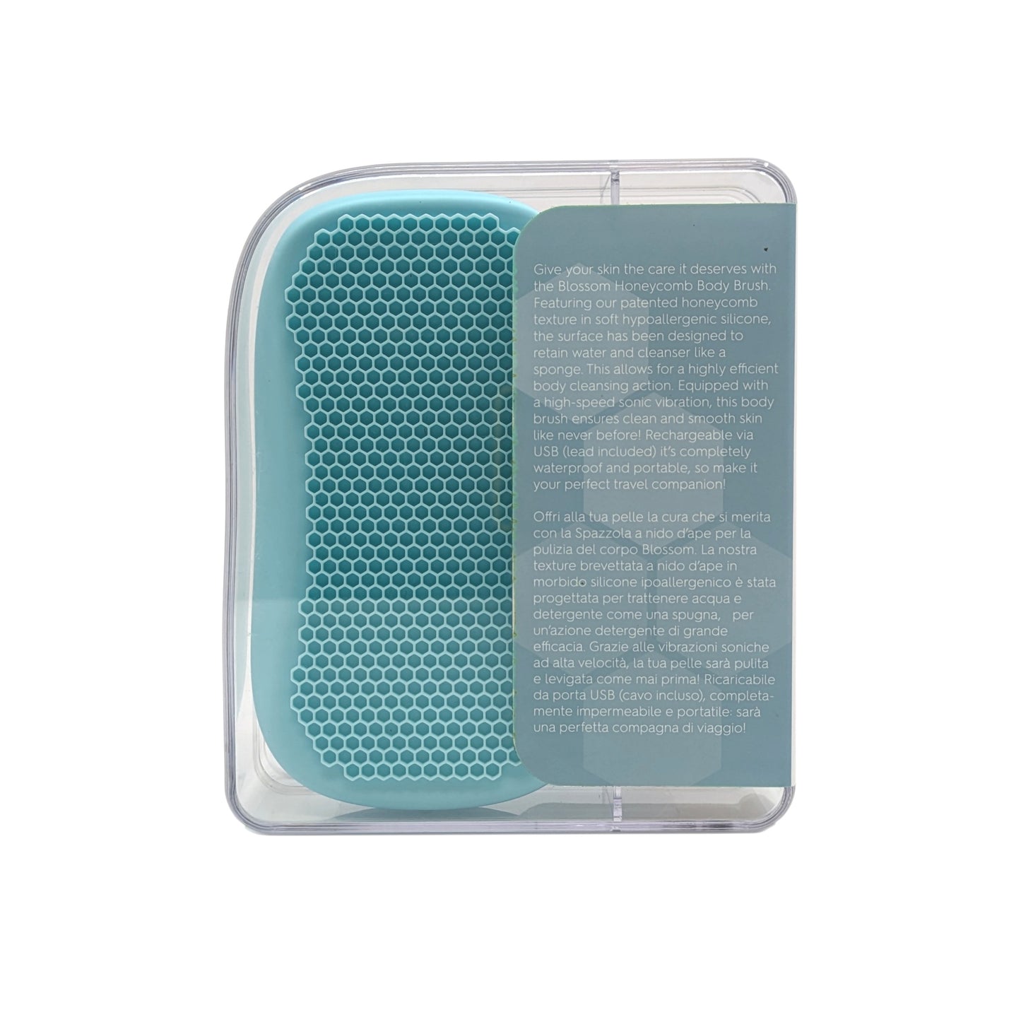 HoMedics Blossom Honeycomb Silicon Body Brush - Imperfect Box