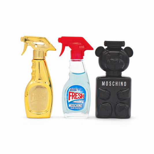 Moschino Miniature 3 Pc Fragrance Gift Set - Toy 2 5ml EDP Missing & Imperfect Box