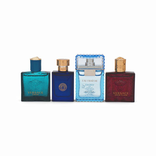 Versace Mens Minis Trial Fragrance Set 4 x 5ml - Imperfect Box