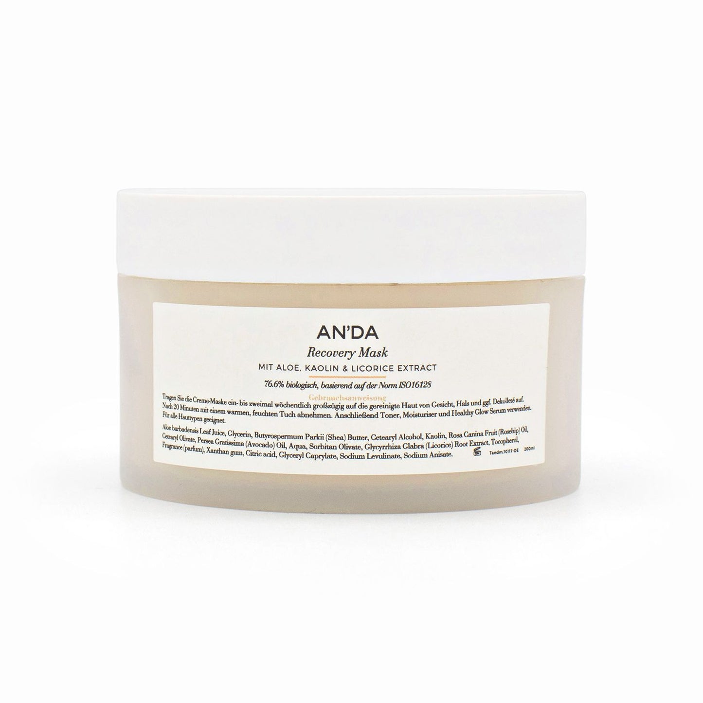 AN'DA Recovery Face Mask 200ml For All Skin Types - Missing Box