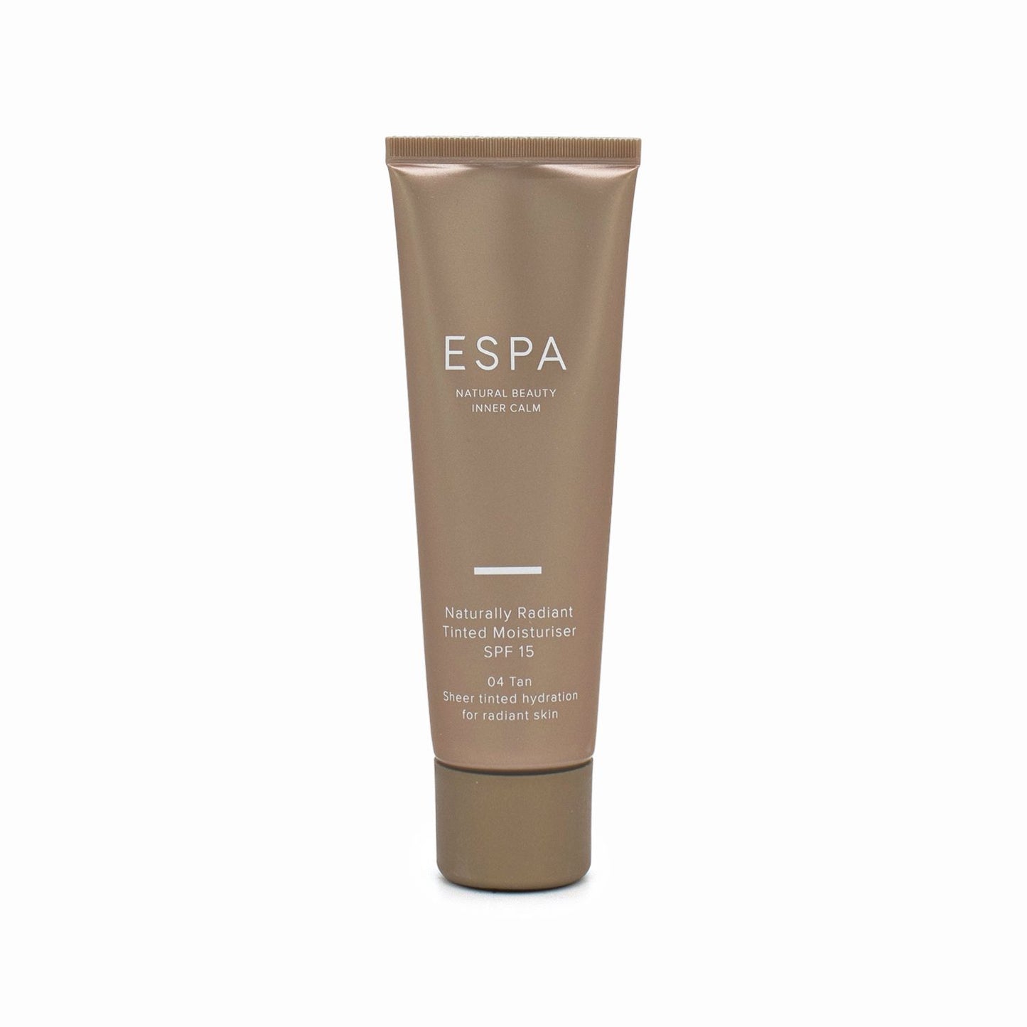 ESPA Naturally Radiant Tinted Moisturiser SPF 15 50ml 04 Tan - Imperfect Box