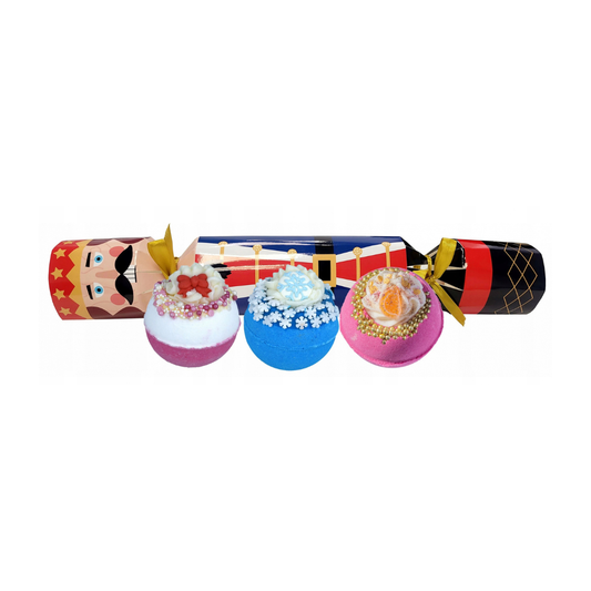 Bomb Cosmetics The Nutcracker Bath Bomb Cracker Gift Set - Imperfect Box