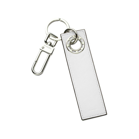 Byredo White Leather Key Chain - Imperfect Box