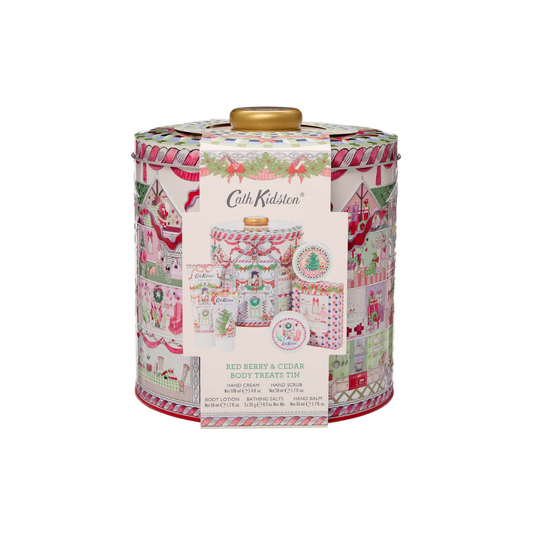 Cath Kidston Red Berry & Cedar Body Treats Tin - Imperfect Container