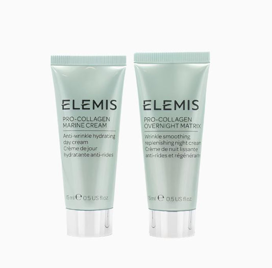 Elemis Pro-Collagen Duo Marine Cream & Overnight Matrix 2 x 15ml - New