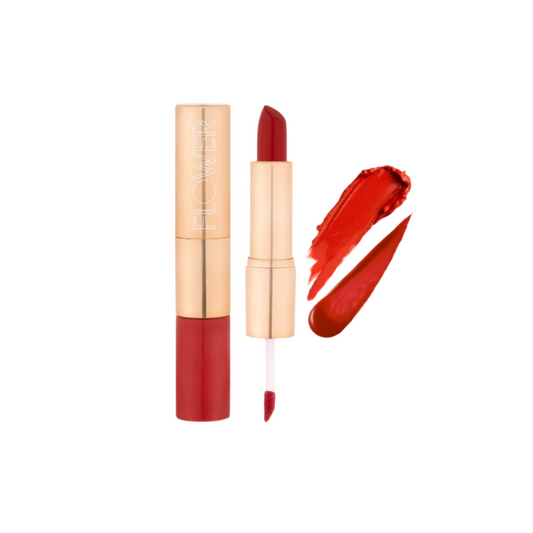Flower Beauty Mix N' Matte Lipstick Duo RED VELVET LD6 5.5ml - New