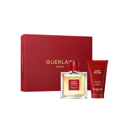 Guerlain Habit Rouge Eau de Toilette Gift Set 100ml - Imperfect Box
