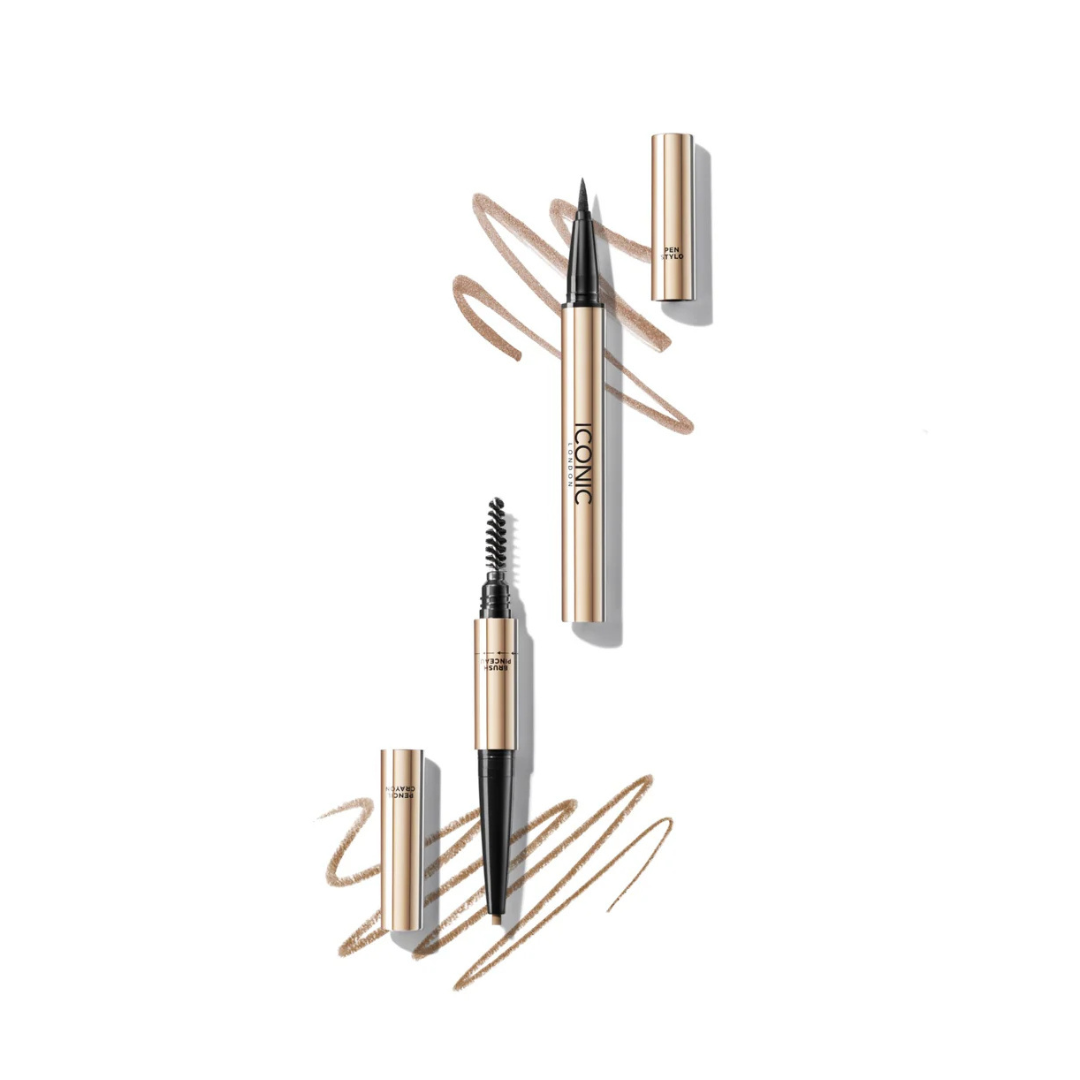 ICONIC Triple Precision Brow Definer CHESTNUT BROWN - Imperfect Box