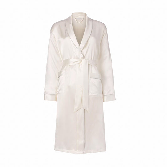 ESPA Lunar Silk Robe L/XL Pearl White - Imperfect Box