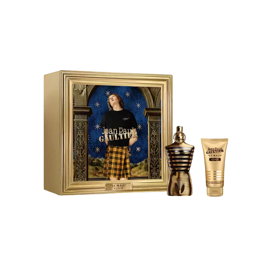 Jean Paul Gaultier Le Male Elixir Parfum Gift Set 75ml - Imperfect Box