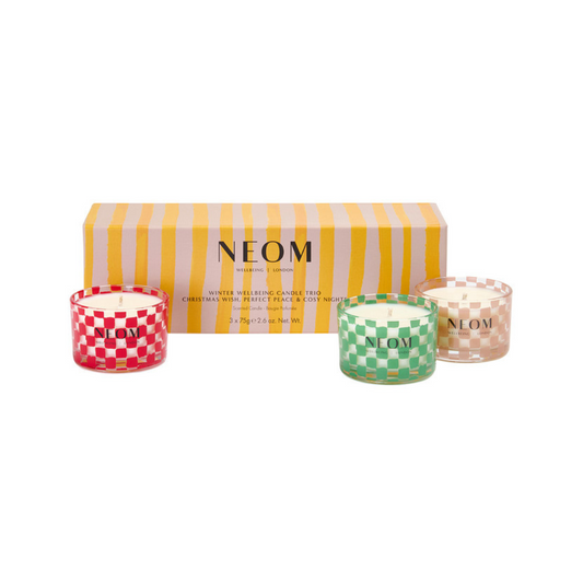 NEOM Winter Wellbeing Candle Trio 3 x 75g - Imperfect Box