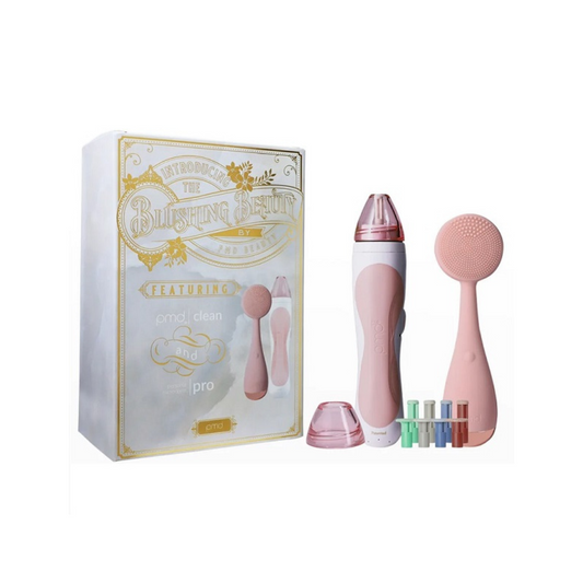 PMD Blushing Beauty Bundle 2 Piece Facial Cleansing Device & Microderm Pro Set - Imperfect Box