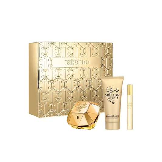 Paco Rabanne Lady Million Eau De Parfum 80ml Gift Set - Imperfect Box
