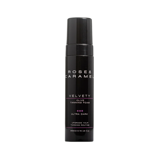 Rose & Caramel Velvety Olive Tanning Foam ULTRA DARK 200ml - Imperfect Container