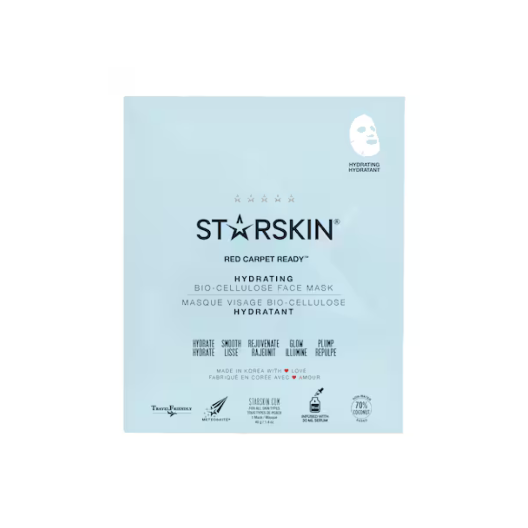 STARSKIN Red Carpet Ready Hydrating Bio-Cellulose Face Mask - New