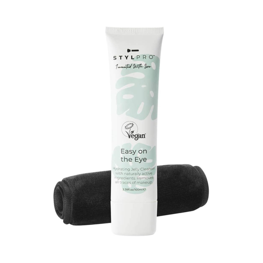 STYLPRO Easy on the Eye Makeup Remover Kit (Cleanser & Cloth) - Imperfect Box