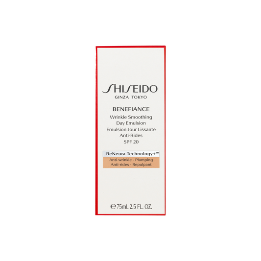Shiseido Benefiance Wrinkle Smoothing Day Emulsion SPF 20 75ml - Imperfect Box